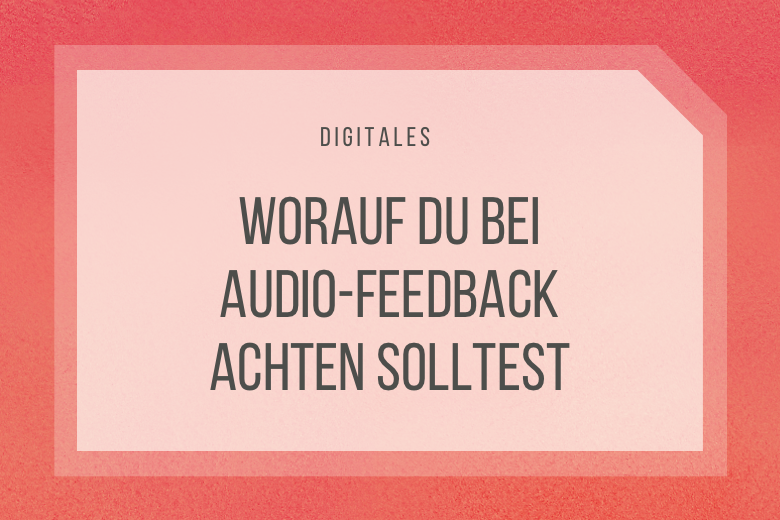 Audio-Feedback