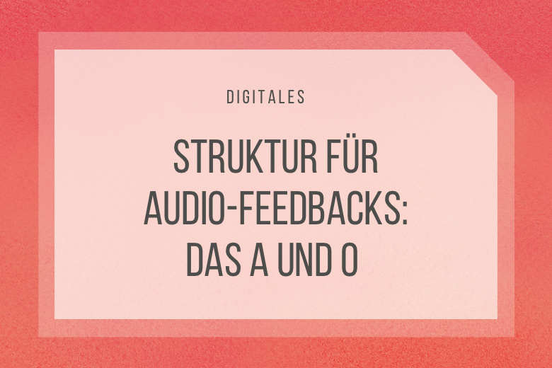 Struktur für Audio-Feedback