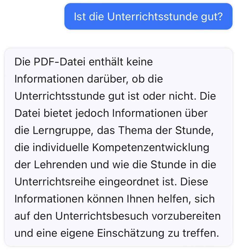 ChatPDF Beispiel