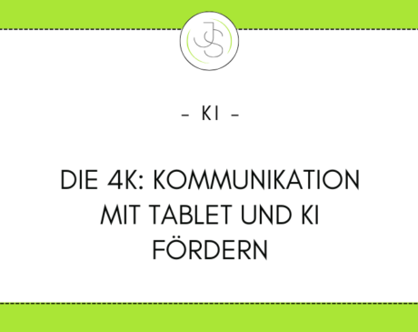 Kommunikation mit Tablet und KI foerdern