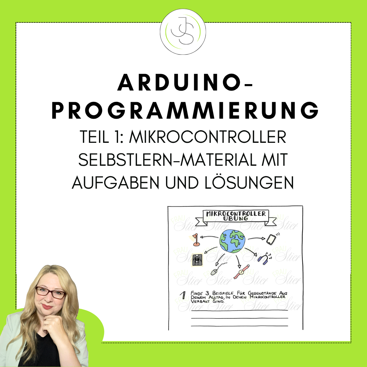 Titelbild Arduino-Programmierung Teil 1: Mikrocontroller im Alltag, Selbstlern-Material mit Aufgaben und Lösungen